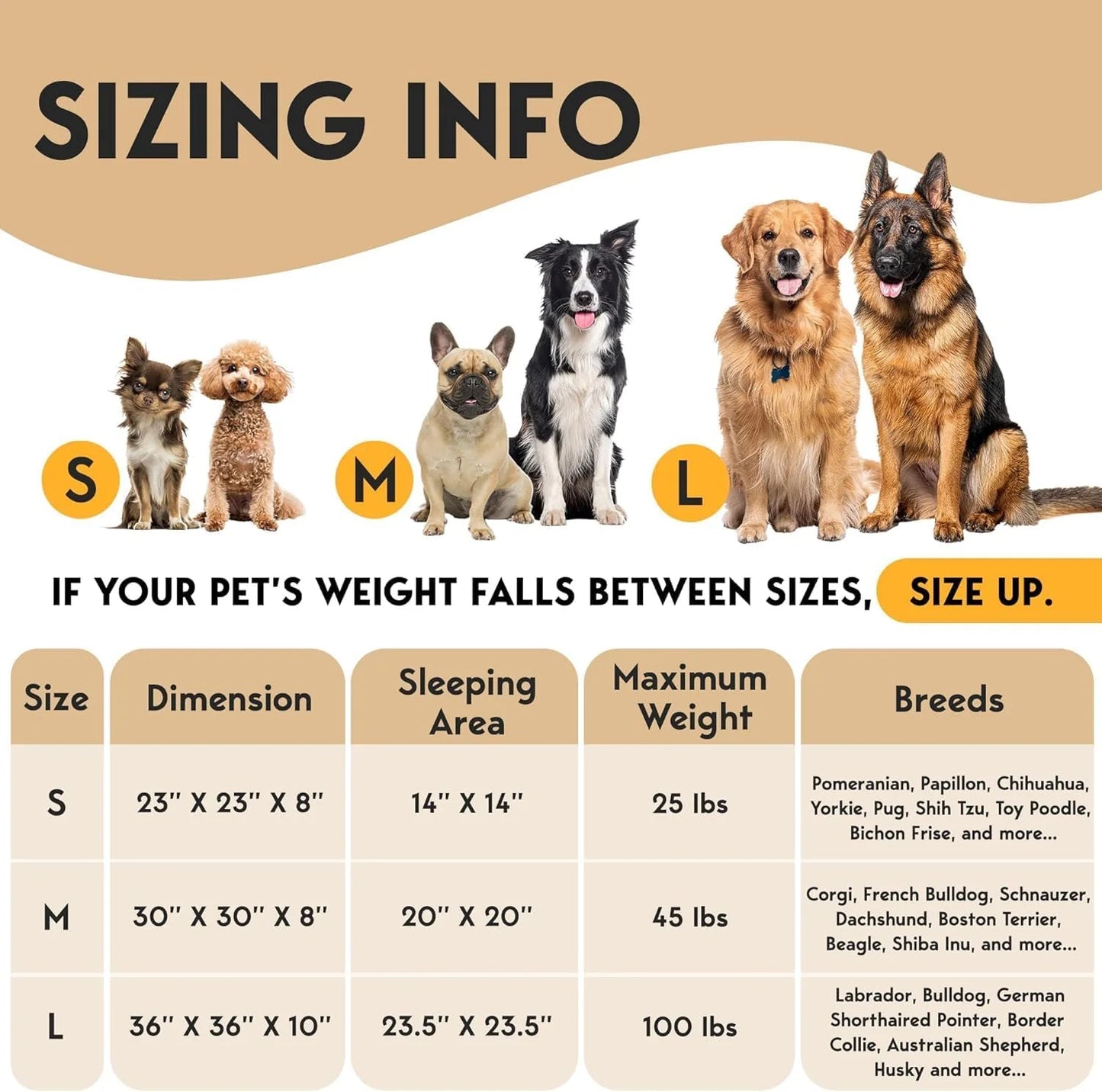 Petjett Calming Dog Bed Medium Size Dog - Donut Bed, Anti-Slip & Washable Super Soft Fluffy Plush round Bed, Anti-Anxiety Premium Comfort Pet Bed, Fits Dogs- Brown